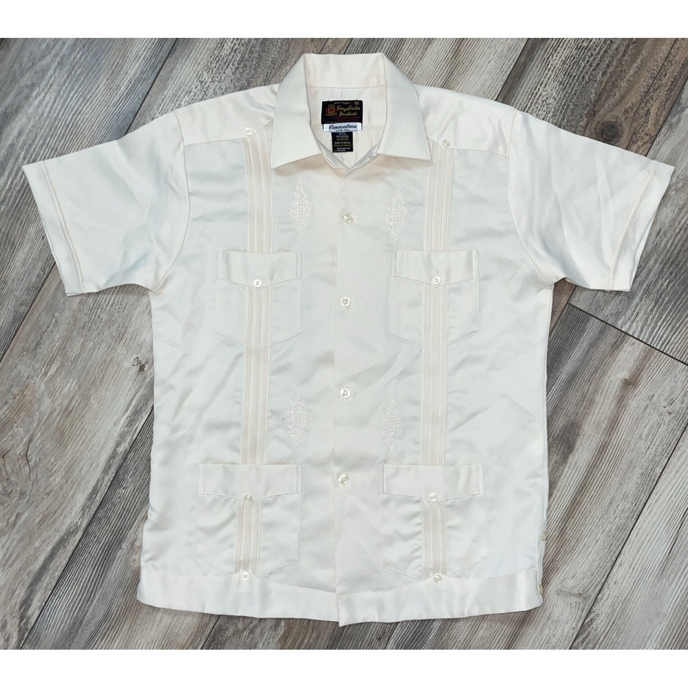 Vintage Guayaberas Yucatecas Copa Cabana Size 16 Junior Nino Boys‎